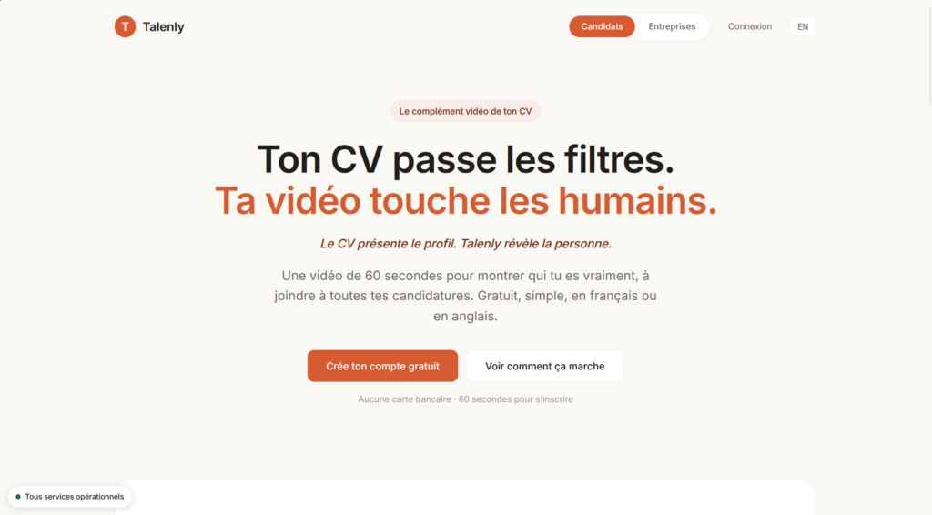 Talenly plateforme